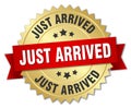 Just arrived badge Royalty Free Stock Photo