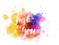 Just be you - motivational message Royalty Free Stock Photo