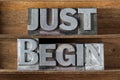 Just begin tray