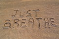 Just breathe symbol