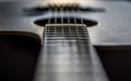 Get close to the guitar detail Royalty Free Stock Photo