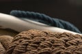 Ropes and a boat.. can make a nice picture Royalty Free Stock Photo