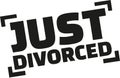 Just divorced stamp style Royalty Free Stock Photo