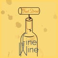 Just Drink Fine Wine - quote, white wine Royalty Free Stock Photo