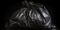 just emptied trash bag neatly tied and ready for disposal represents the ongoing effort to maintain a clean and orderly