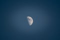 Just half a moon Royalty Free Stock Photo