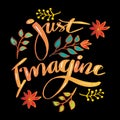 Just imagine, hand lettering.