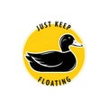 Just keep floating Royalty Free Stock Photo