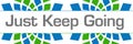 Just Keep Going Green Blue Texture Horizontal Royalty Free Stock Photo