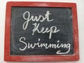 Just keep swimming Royalty Free Stock Photo