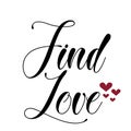 Just Love Quote Design - Find love Royalty Free Stock Photo