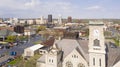 Just Before Lunch Time in Downtown City Center Akron Ohio