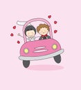 Just married Royalty Free Stock Photo