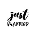 just married black letter quote