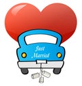 Just Married - Car