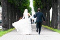 Just married couple Royalty Free Stock Photo