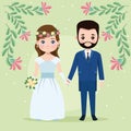 just married couple Royalty Free Stock Photo
