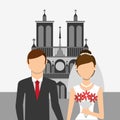 just married design Royalty Free Stock Photo