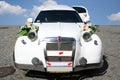 Just married limousine Royalty Free Stock Photo