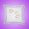 Just Married rings Royalty Free Stock Photo