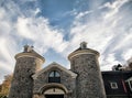 Entrance to the Farmers` Museum in Cooperstown, New York Royalty Free Stock Photo