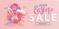 Just now Easter sale flyer. Royalty Free Stock Photo