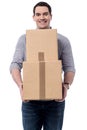 Just now got my parcels. Royalty Free Stock Photo