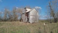 Old barn alone in the fields