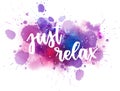 Just relax handlettering calligraphy