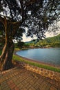 Sarangan Lake Central Java East Java Border Feature Royalty Free Stock Photo