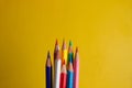 Just several messy colored pencils Royalty Free Stock Photo