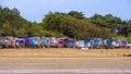 Colourful Beach Huts at Wells-next-the-Sea, Norfolk. Royalty Free Stock Photo