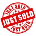 Just sold rubber stamp Royalty Free Stock Photo