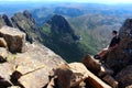 Just taking a well earned rest on the peak of Cradle Mountain