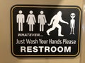 JUST WASH YOUR HANDS PLEASE, SANITIZE,