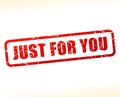 Just for you red text stamp Royalty Free Stock Photo