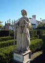 Justice, allegoric sculpture in the Garden of the Episcopal Palace, Jardim do Paco, Castelo Branco, Portugal