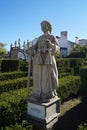 Justice, allegoric sculpture in the Garden of the Episcopal Palace, Jardim do Paco, Castelo Branco, Portugal