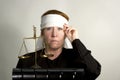 Justice Blindfolded Royalty Free Stock Photo