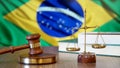 Justice for Brazil Laws in Brazilian Court Royalty Free Stock Photo