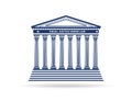 Justice court building image logo