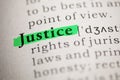 Definition of the word justice Royalty Free Stock Photo