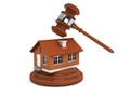 Justice Gavel with Brick House