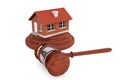 Justice Gavel with Brick House