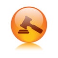 Justice gavel / hammer icon