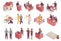 Justice Isometric Icons