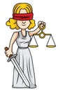 Justice lady Royalty Free Stock Photo