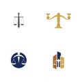 justice law Logo Template Royalty Free Stock Photo