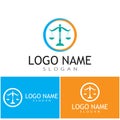 justice law Logo Template vector illsutration design Royalty Free Stock Photo
