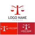 justice law Logo Template vector illsutration design Royalty Free Stock Photo